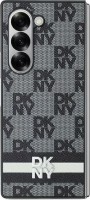 Photos - Case DKNY Leather Checkered Mono Pattern & Printed Stripes for Galaxy Z Fold 6 