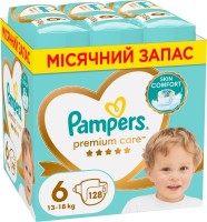 Photos - Nappies Pampers Premium Care 6 / 128 pcs 