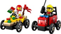 Photos - Construction Toy Lego Pizza vs Fire Truck Race Car Pack 60458 