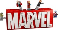 Construction Toy Lego Marvel Logo and Minifigures 76313 