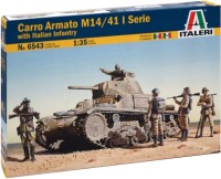 Photos - Model Building Kit ITALERI Carro Armato M14/41 L Serie With Italian Infantry (1:35) 