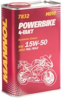 Photos - Engine Oil Mannol 7832 4-Takt Powerbike 15W-50 1L 1 L