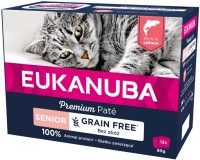 Photos - Cat Food Eukanuba Senior Grain Free Salmon 12 pcs 