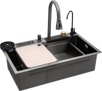 Photos - Kitchen Sink KRONER Schwarze-SET7545NBPVD CV033805 750x460