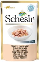 Photos - Cat Food Schesir Adult Pouch Tuna/Salmon 50 g 