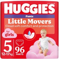 Photos - Nappies Huggies Little Movers Pants For Girls 5 / 96 pcs 