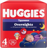 Photos - Nappies Huggies Overnights Pants 4 / 26 pcs 