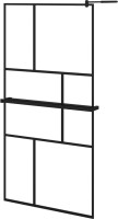 Photos - Shower Screen VidaXL Walk-in Shower Wall with Shelf 100 3185472 