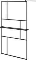 Photos - Shower Screen VidaXL Walk-in Shower Wall with Shelf 115 3185480 