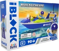 Photos - Construction Toy iBlock Police Motorboat KH41/002/2 