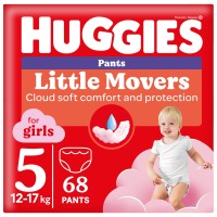 Photos - Nappies Huggies Little Movers Pants For Girls 5 / 68 pcs 