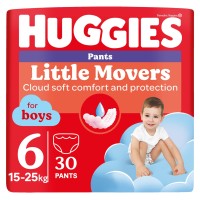 Photos - Nappies Huggies Little Movers Pants For Boys 6 / 30 pcs 