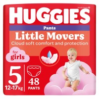 Photos - Nappies Huggies Little Movers Pants For Girls 5 / 48 pcs 