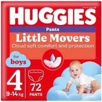 Photos - Nappies Huggies Little Movers Pants For Boys 4 / 72 pcs 