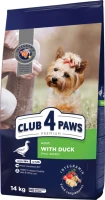 Photos - Dog Food Club 4 Paws Adult Small Breeds Duck 14 kg 