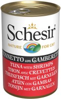 Photos - Cat Food Schesir Adult Canned Tuna/Shrimps  140 g