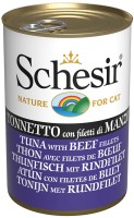 Photos - Cat Food Schesir Adult Canned Tuna/Beef  140 g