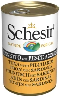 Photos - Cat Food Schesir Adult Canned Tuna/Pilchards  140 g