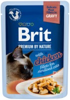 Photos - Cat Food Brit Premium Pouch Sterilised Chicken 85 g 