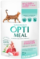 Photos - Cat Food Optimeal Adult Sensitive Digestion  85 g