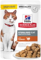 Photos - Cat Food Hills SP Sterilised Adult Turkey Pouch 85 g 