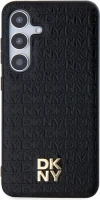 Case DKNY Leather Pattern Metal Logo MagSafe for Galaxy S24 