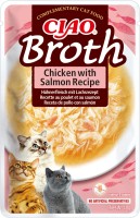 Photos - Cat Food INABA Ciao Broth Chicken/Salmon Recipe 40 g 