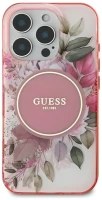 Photos - Case GUESS Flower & Tonal Circle with MagSafe for iPhone 16 Pro 