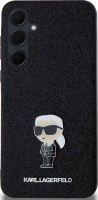 Case Karl Lagerfeld Fixed Glitter Ikonik Logo Metal Pin for Galaxy A35 