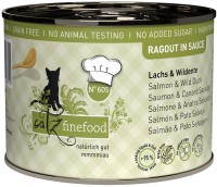 Photos - Cat Food Catz Finefood Ragout in Sauce Salmon/Wild Duck  190 g