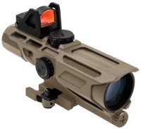 Photos - Sight NcSTAR Gen3 USS 3-9X40 P4 Sniper Red Dot Tan 