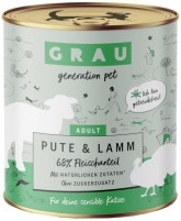 Photos - Cat Food Grau Adult Turkey/Lamb Canned 800 g 