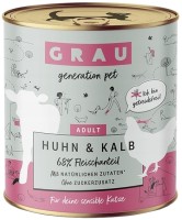 Photos - Cat Food Grau Adult Chicken/Veal Canned 800 g 