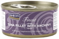 Photos - Cat Food Fish4Cats Finest Tuna Fillet With Anchovy 70 g 