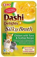 Photos - Cat Food INABA Ciao Dashi Delights Silky Broth Chicken/Tuna/Scallop 40 g 