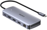 Card Reader / USB Hub Unitek 6-in-1 USB-C Hub with M.2 SSD Enclosure 