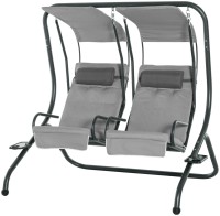 Canopy Swing Outsunny 2 Seater Swing Chair with Removable Canopies 