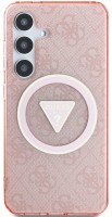 Photos - Case GUESS Glitter Triangle Buttons MagSafe for Galaxy S25 