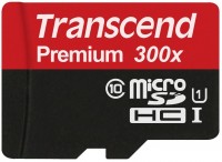 Memory Card Transcend Premium 300X microSD UHS-I 16 GB