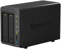 Photos - NAS Server Synology DiskStation DS713+ RAM 1 GB