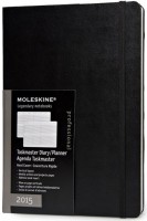 Photos - Planner Moleskine Daily Planner Vertical Large Black 