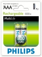 Photos - Battery Philips MultiLife 2xAAA 800 mAh 