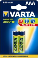 Photos - Battery Varta LongLife  2xAAA 800 mAh