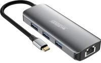 Photos - Card Reader / USB Hub Urban Factory HUBEE 8 in 1