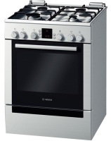 Photos - Cooker Bosch HGV 745253L stainless steel
