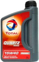 Photos - Engine Oil Total Quartz 5000 Diesel 15W-40 1 L