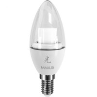 Photos - Light Bulb Maxus Sakura 1-LED-330 C37 CL-C 4W 5000K E14 AL 