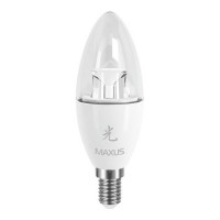 Photos - Light Bulb Maxus Sakura 1-LED-422 C37 CL-C 6W 5000K E14 AP 