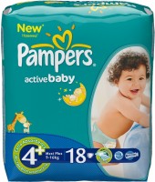 Photos - Nappies Pampers Active Baby 4 Plus / 18 pcs 