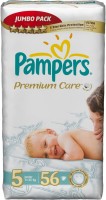 Photos - Nappies Pampers Premium Care 5 / 56 pcs 